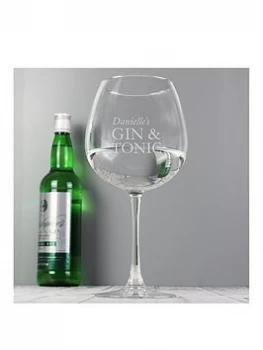 Image of Personalised Large Gin Glass