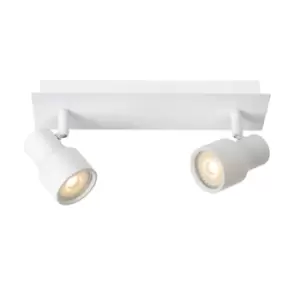 Image of Sirene-Led Modern Twin Ceiling Spotlight Bathroom - Ø10cm - LED Dim. - GU10 - 2x5W 3000K - IP44 - White