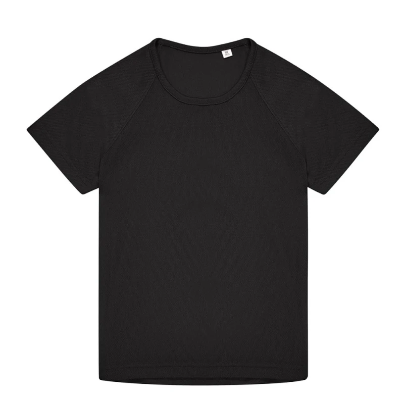 Image of B&C Active T-Shirt in Black Size: 12-13 Years Black Unisex 12-13 Years
