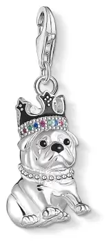 Image of Thomas Sabo 1510-497-21 Sterling Silver Bulldog With Crown Jewellery