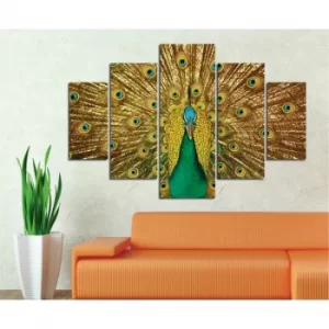 Image of ST084 Multicolor Decorative MDF Painting (5 Pieces)