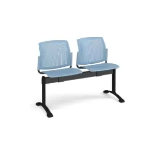 Image of Dams MTO Santana Cantilever Chair with Plastic Seat and Perforated Back, Black F