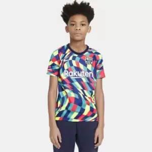 Image of Nike Barcelona Pre Match Shirt 2020 2021 Junior - Multi