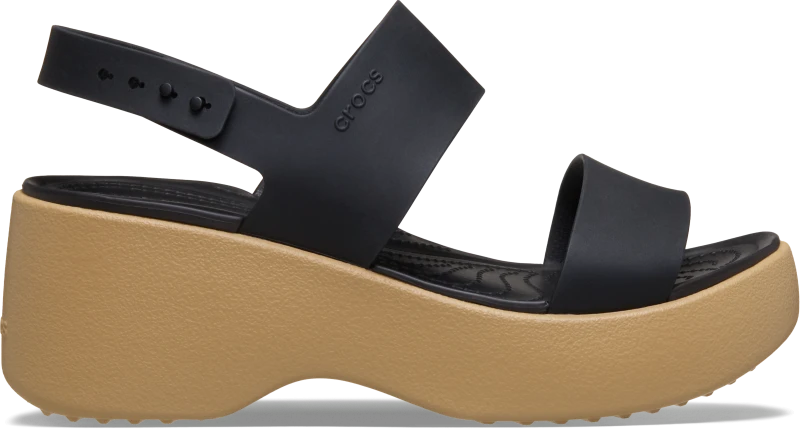 Image of Crocs Women Brooklyn Sky Sandals Black/Cashew 3