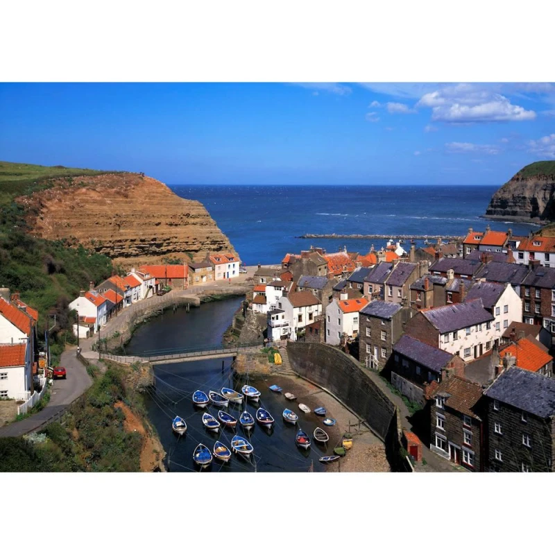 Image of The House Of Puzzles Stunning Staithes, 1000 Piece Jigsaw Puzzle Multi unisex