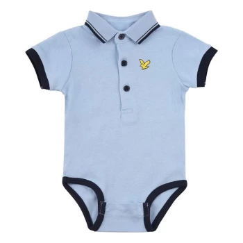 Image of Lyle and Scott Lyle Polo Romper BB13 - Chambray Blue