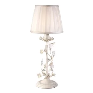 Image of Lullaby Table Lamp Fabric, Cream with Brushed Gold, E14