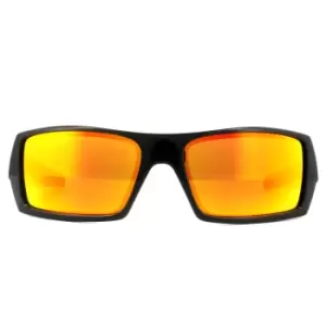 Image of Wrap Polished Black Prizm Ruby Sunglasses