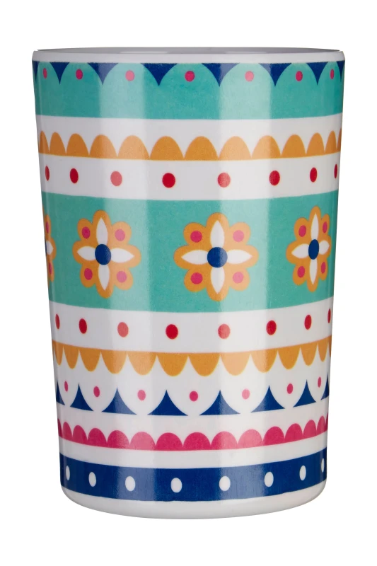 Image of Premier Housewares Round Bazaar 340Ml Tumbler, Colorful Round Tumbler, Durable Picnic Tumbler, Scratch Resistant Juice Tumbler Multi