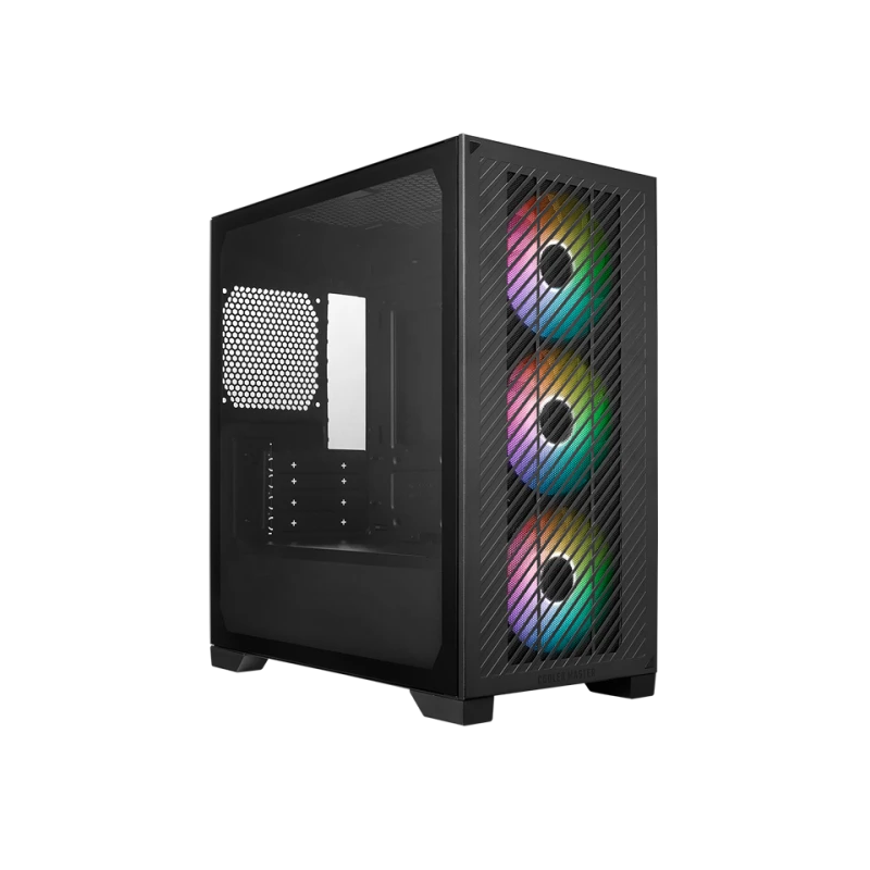 Image of Cooler Master Elite 301 Midi Tower ARGB Tempered Glass Gaming Case - Black - E301-KGNN-S00