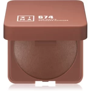 Image of 3INA The Bronzer Powder Compact Bronzing Powder Shade The Matte 674 7 g
