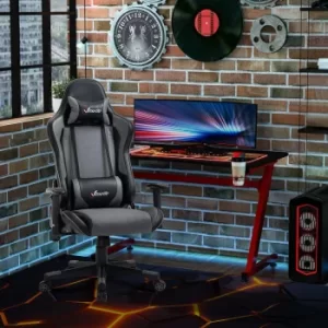 Image of Pendarves Racing Style Gaming Office Chair, Grey