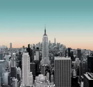 Image of Arthouse New York Sunset Mural Wallpaper