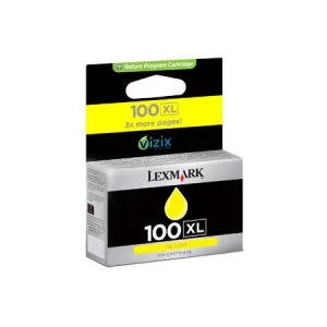 Image of Lexmark 100XL Yellow Ink Cartridge