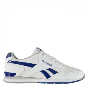 Image of Reebok Royal Glide Clip Perforated Trainers Mens - White/Royal