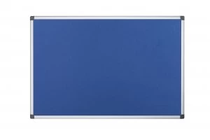 Image of Bi-Office Aluminium Trim Felt Notice Board 1200x900mm FA0543170
