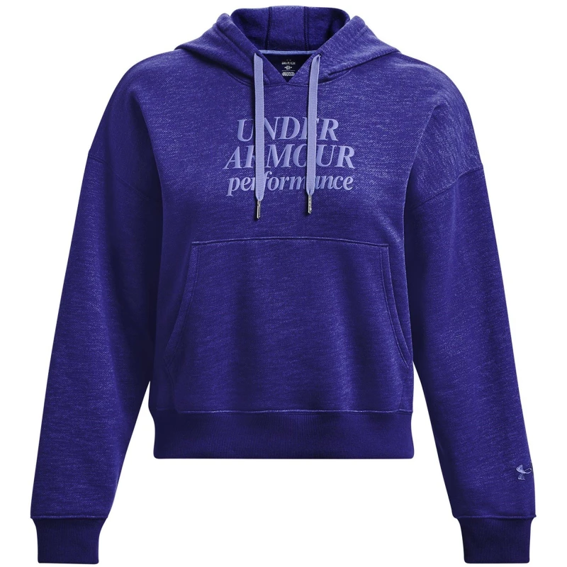 Image of Under Armour Essential Script Hoodie Womens - Blue Blue 8