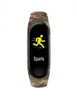 Image of Reflex Active Series 1 Activity Tracker With Colour Touch Screen And Camouflage Silicone Strap