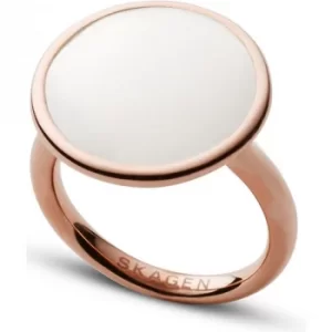 Image of Ladies Skagen PVD rose plating RING SIZE M.5