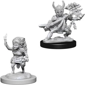 Image of D&D Nolzur's Marvelous Unpainted Miniatures (W6) Female Halfling Fighter