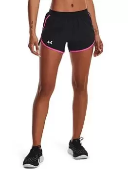 Image of Under Armour Fly By 2.0 Short - Black/Multi, Black/Multi, Size 3XL, Women
