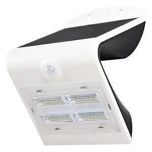 Image of Solar Guardian PIR Wall Light White IP44 3.2W 400Lm 4000K
