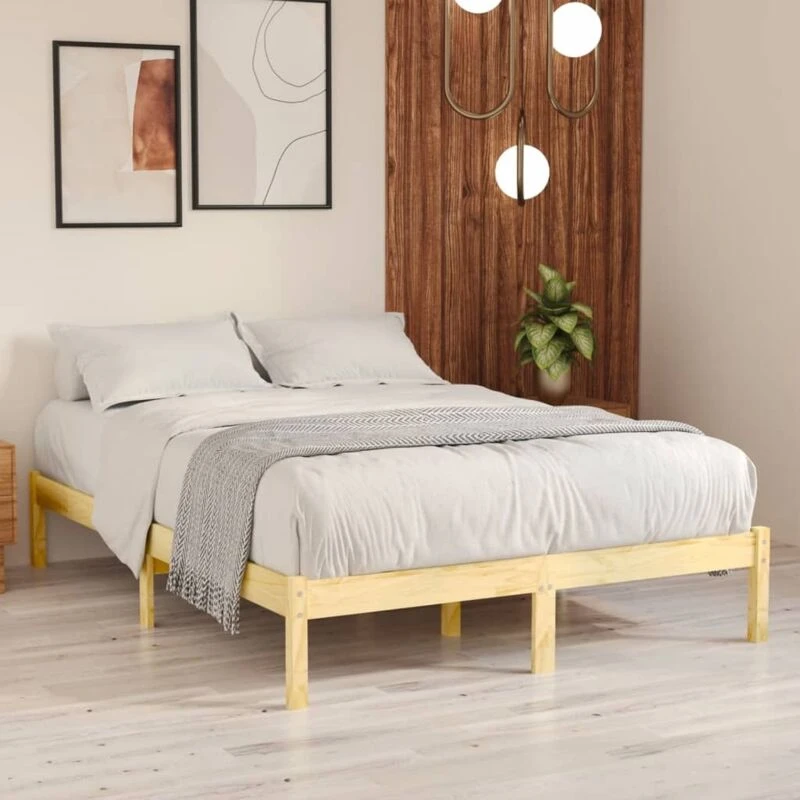Image of VIDAXL 810012 Bed Frame without Mattress Solid Wood 120x200cm vidaXL 8720286762387