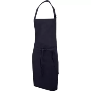 Image of Dennys Multicoloured Bib Apron 28x36ins (Pack of 2) (One Size) (Navy Blue) - Navy Blue