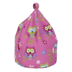 Image of Kaikoo Owl Print Bean Bag