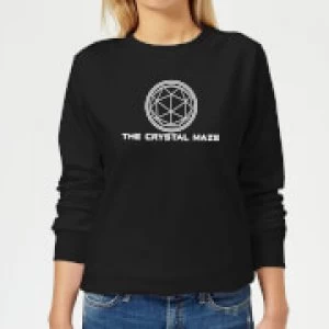 Image of Crystal Maze Crystal Maze Logo Womens Sweatshirt - Black