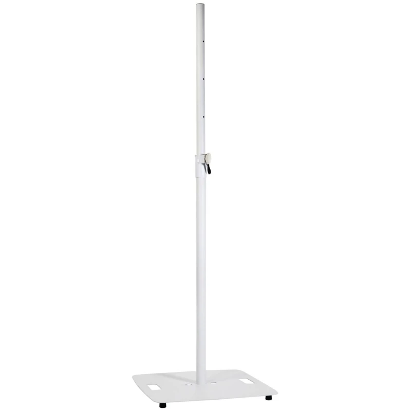 Image of QTX Square Base Heavy Duty 35mm Speaker Stand with Adjustable Height 104-182cm White AVS-227725