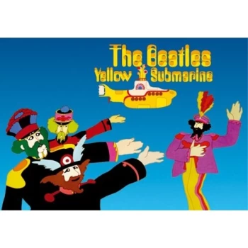 Image of The Beatles - Yellow Submarine Band Postcard