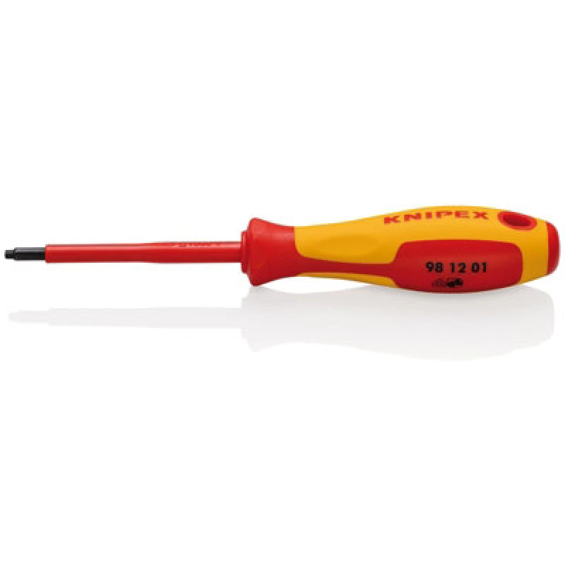 Image of Knipex 98 12 01 Vde Insulated Robertson Screwdriver, R1 27023