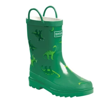 Image of Regatta Minnow Junior Cotton Lined Wellington - JellBeanDino