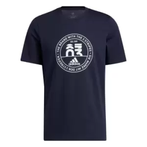 Image of adidas Emblem T-Shirt Mens - Blue