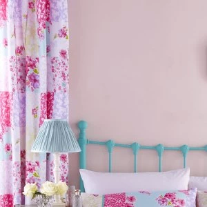 Image of Catherine Lansfield Gypsy Patchwork Pencil Pleat Curtains - Floral
