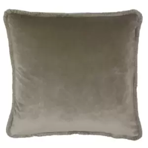 Image of Riva Paoletti Freya Cushion Cover (45 x 45cm) (Taupe)