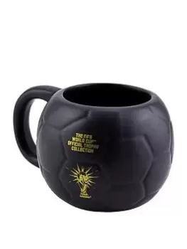 Image of FIFA Football Shaped Mug Black and Gold, One Colour, Women