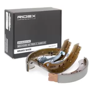 Image of RIDEX Brake Shoes Rear Axle 70B0018 Brake Shoe Set,Brake Lining NISSAN,MICRA II (K11)