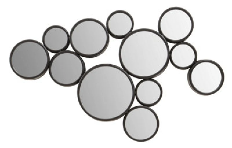 Image of Orsina Persephone Black Finish Wall Mirror