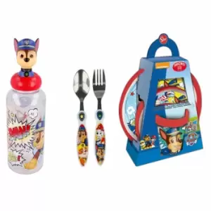 Image of STOR Paw Patrol 3 Piece Lunch Box, 3D Bottle And Cutlery Set
