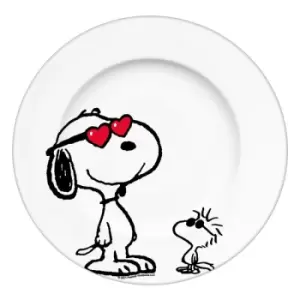 Image of Peanuts Plate Snoopy & Woodstock