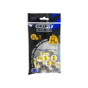 Image of 15mm Plasterboard Fixing - 25 Pack (Yellow)