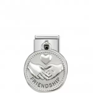 Image of Nomination Composable Classic Charm Wishes Silver Friendship Link 331804/04