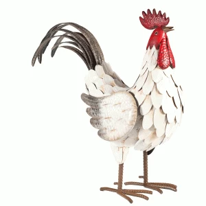 Image of La Hacienda Realistic Steel Feathered Cockerel