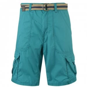 Image of ONeill Beach Break Belted Shorts Mens - Veridian Green