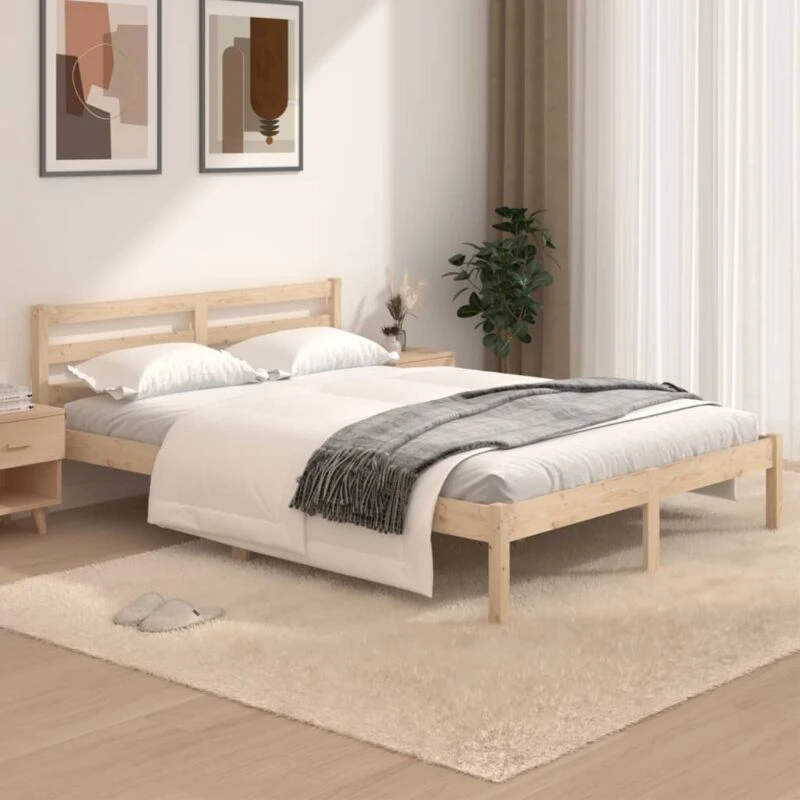 Image of VIDAXL Bed Frame without Mattress 120x190cm Small Double vidaXL 8720286877289