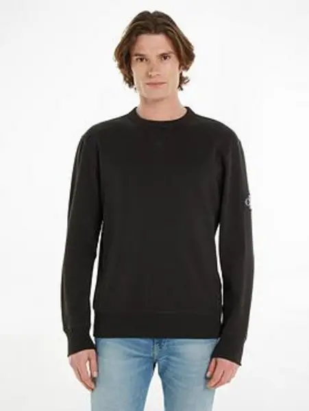 Image of Calvin Klein Jeans Badge Crew Sweat - Black