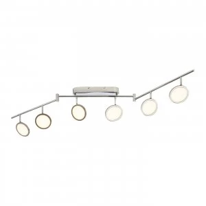 Image of 6 Light Spotlight Chrome, Opal Ps Plastic