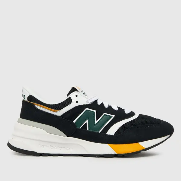 Image of New Balance 997 trainers in Black & green